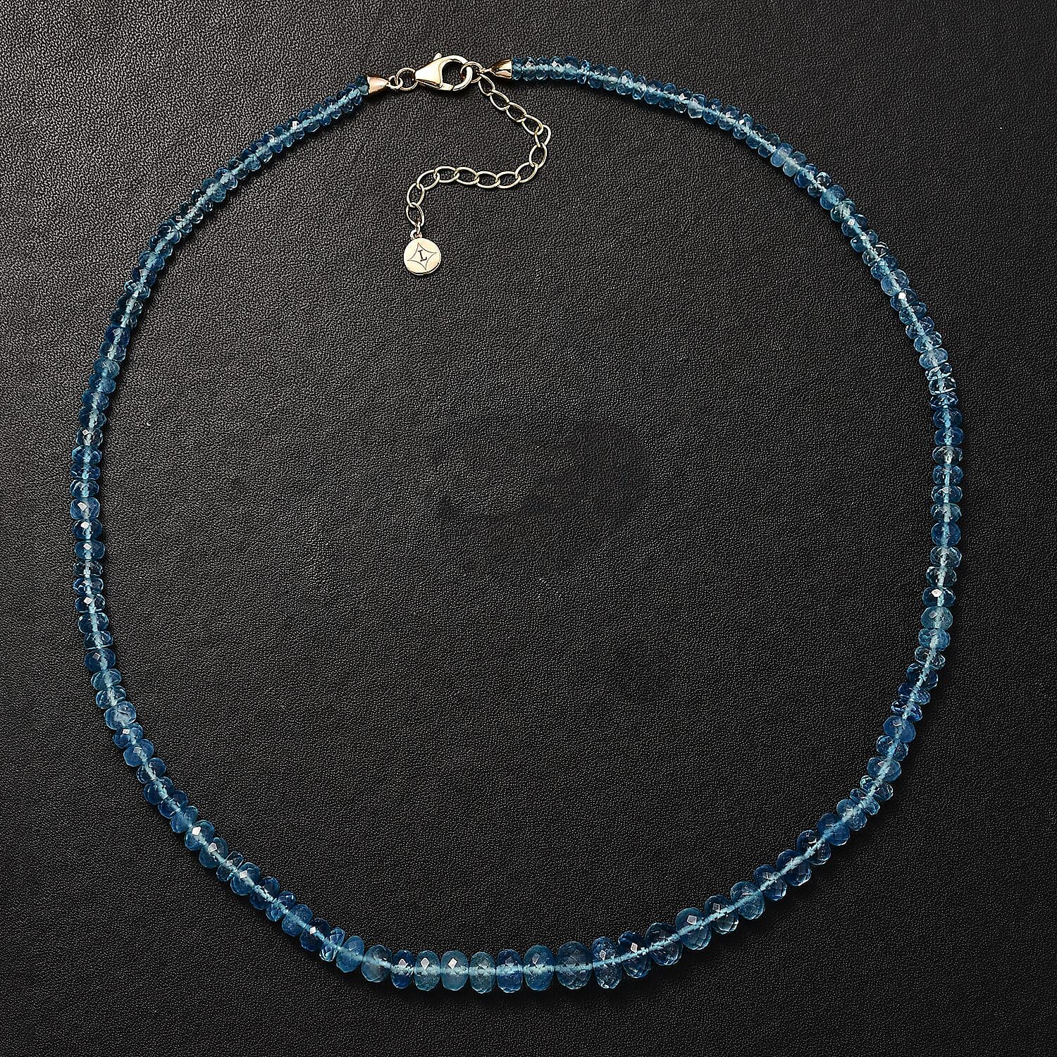 Certified & Appraised Luxoro Mangoro Aquamarine 75.00 ctw Beaded Graduated Necklace in 14K Yellow Gold 18-20 Inches