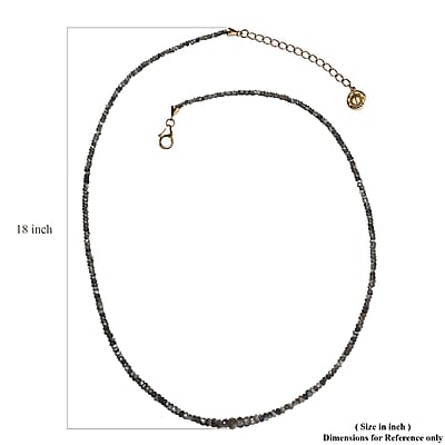 Iliana AAA Narsipatnam Alexandrite 30.00 ctw Beaded Necklace 18-20 Inches in 18K Yellow Gold