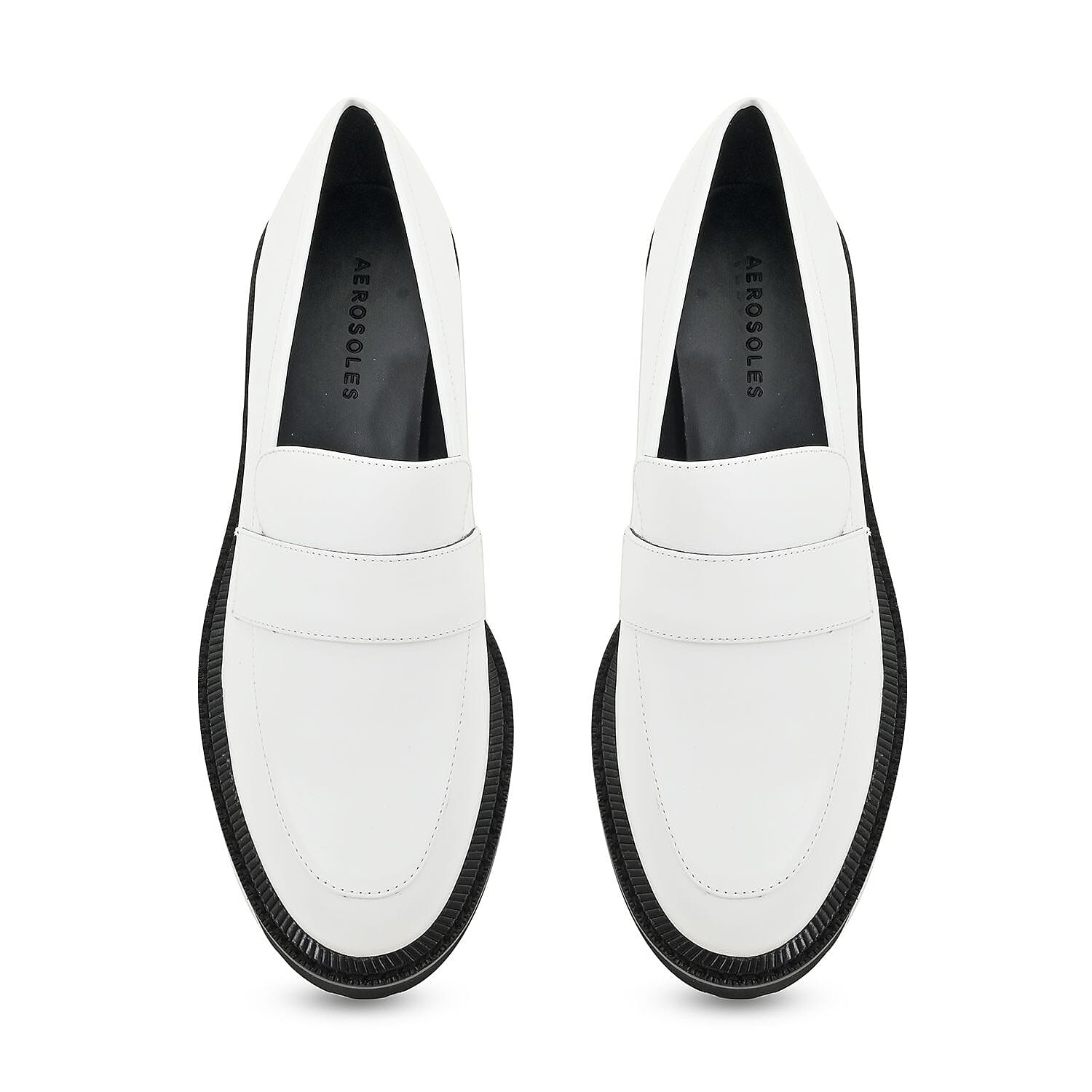 Aerosoles Loafer in White Genuine Leather SIZE 10.00