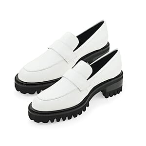 Aerosoles Loafer in White Genuine Leather SIZE 7.50