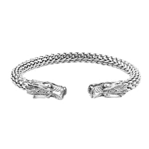 Bali Legacy Dragon Cuff Bracelet in Sterling Silver 44.82 Grams (7.25 in)