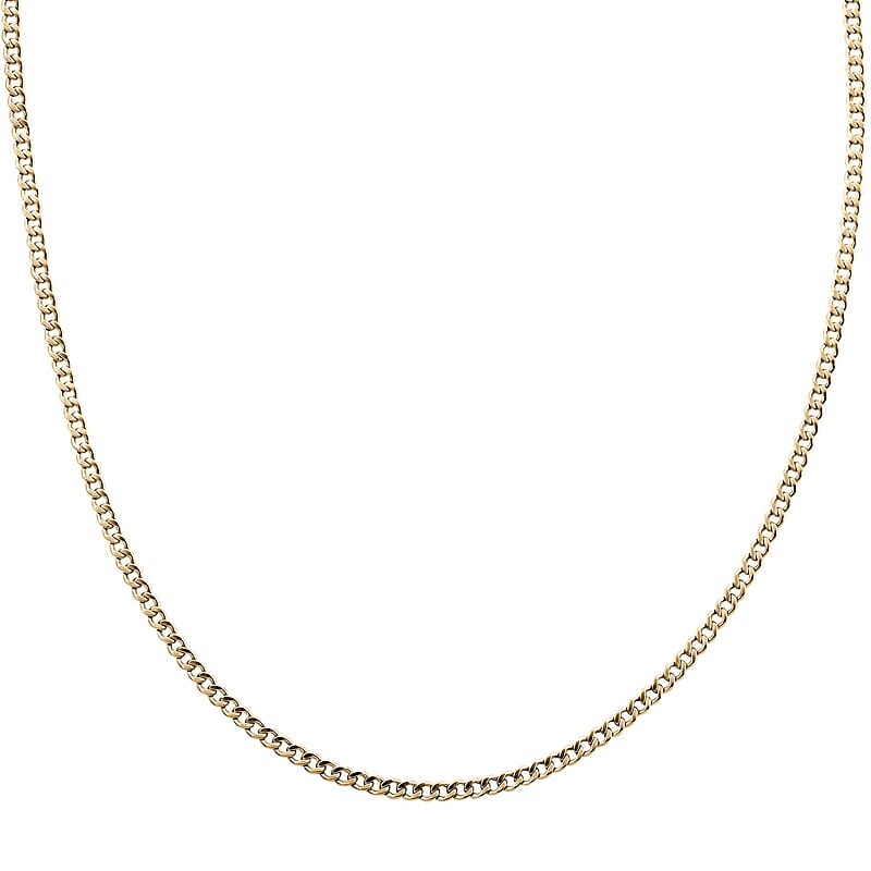10K Yellow Gold Cuban Necklace 18 Inches