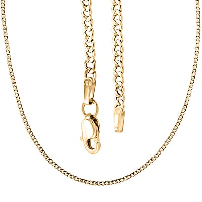 10K Yellow Gold Cuban Necklace 18 Inches