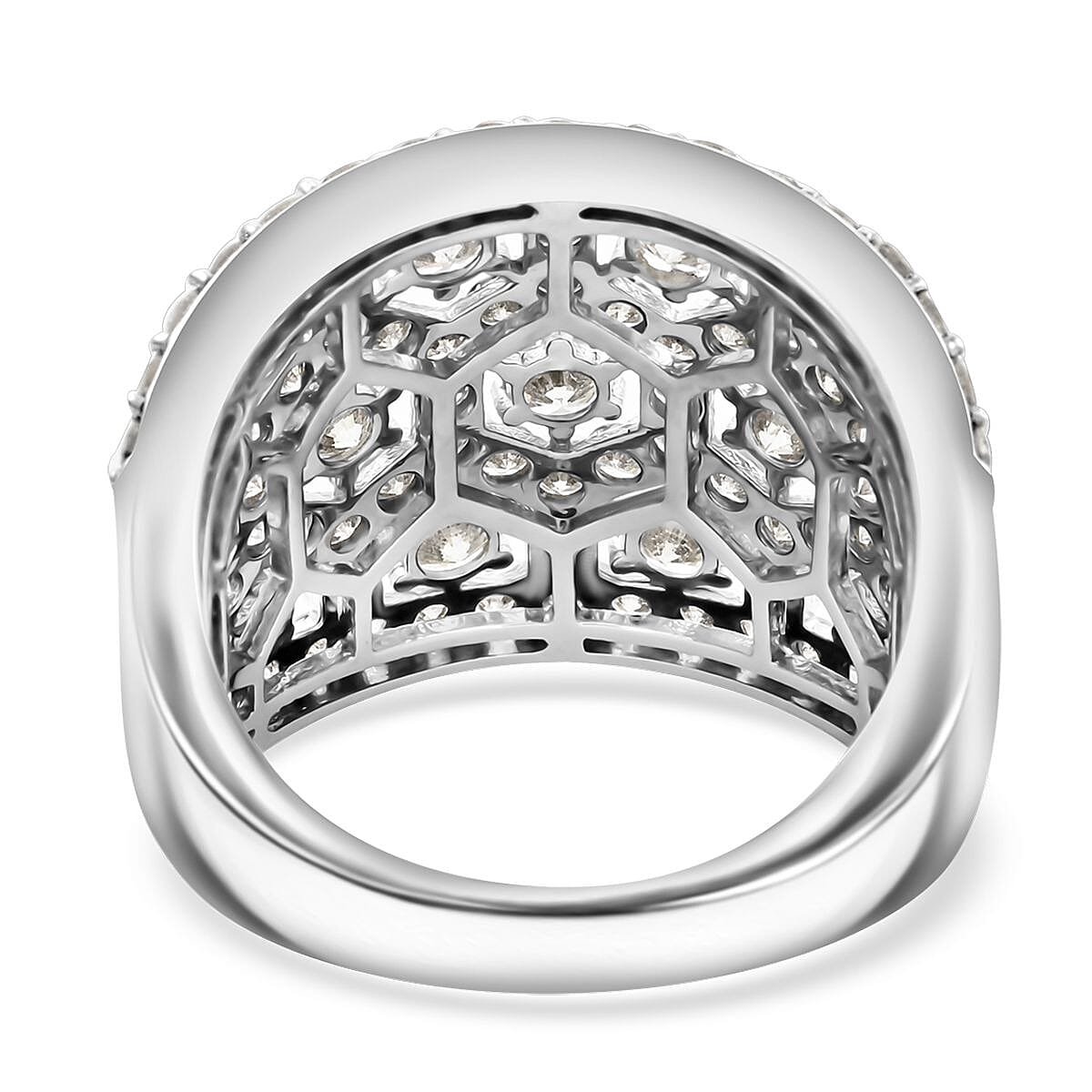 10K White Gold Diamond Ring (Size 10.0) 6.40 Grams 3.05 ctw