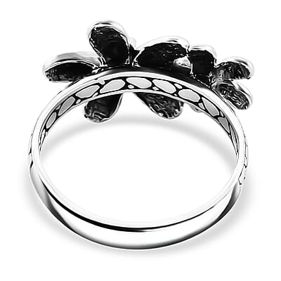 Bali Legacy Sterling Silver Floral Ring (Size 10.0) 5.05 Grams