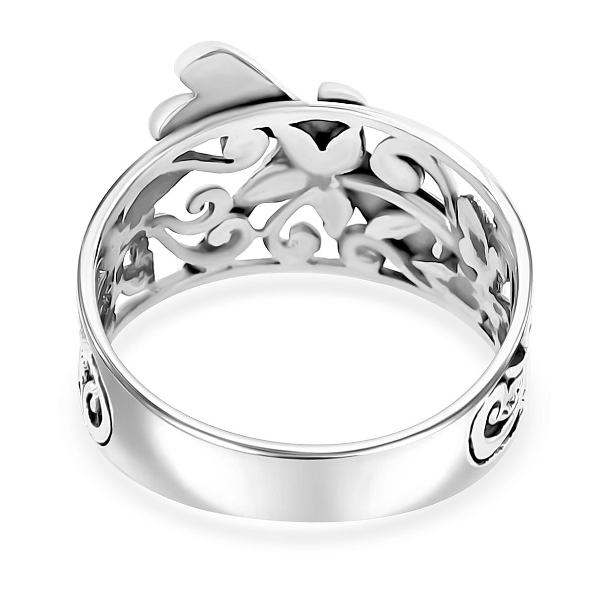 Bali Legacy Sterling Silver Dragonfly Ring (Size 11.0) 4.50 Grams image number 4