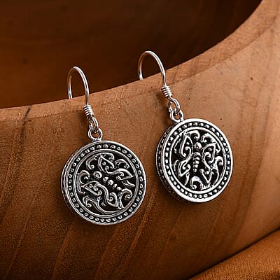 Bali Legacy Sterling Silver Butterfly Earrings 5.39 Grams