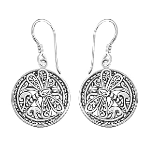 Bali Legacy Sterling Silver Dragonfly Earrings 5.59 Grams