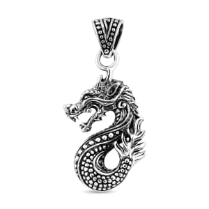 Bali Legacy Sterling Silver Dragon Pendant 4.83 Grams