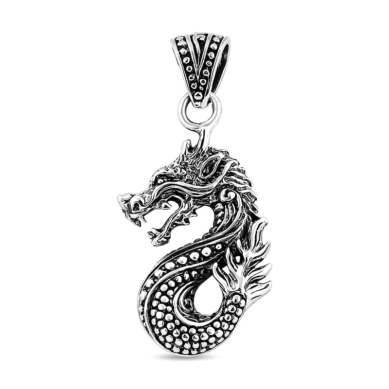 Bali Legacy Sterling Silver Dragon Pendant without Chain 4.83 Grams