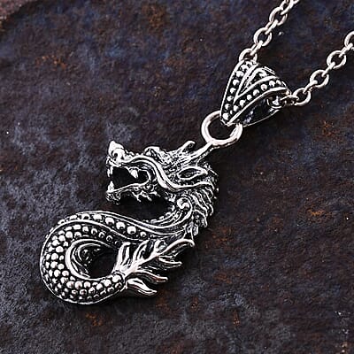 Bali Legacy Sterling Silver Dragon Pendant without Chain 4.83 Grams