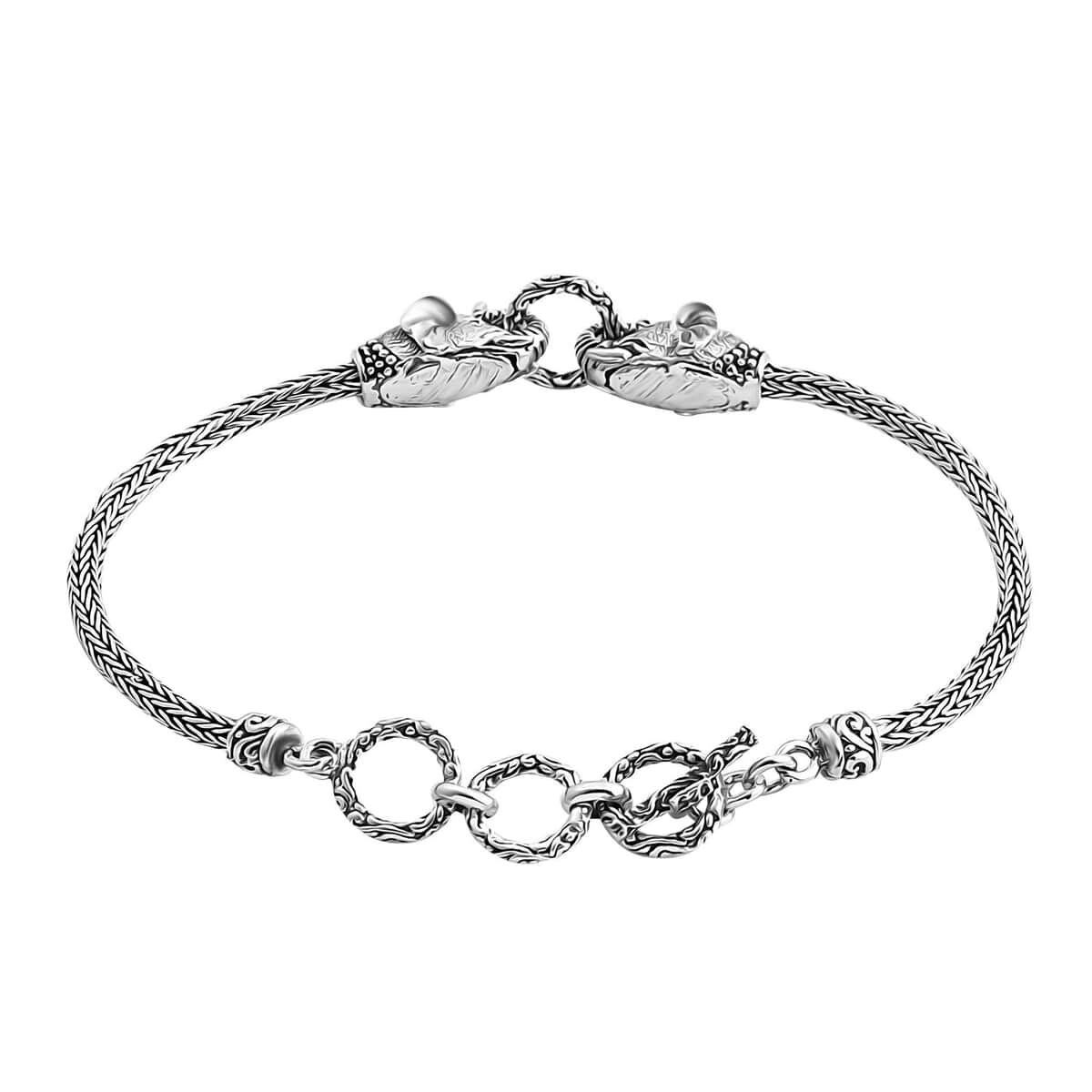 Bali Legacy Tulang Naga Elephant Bracelet in Sterling Silver 10.98 Grams (8.00 In) image number 3