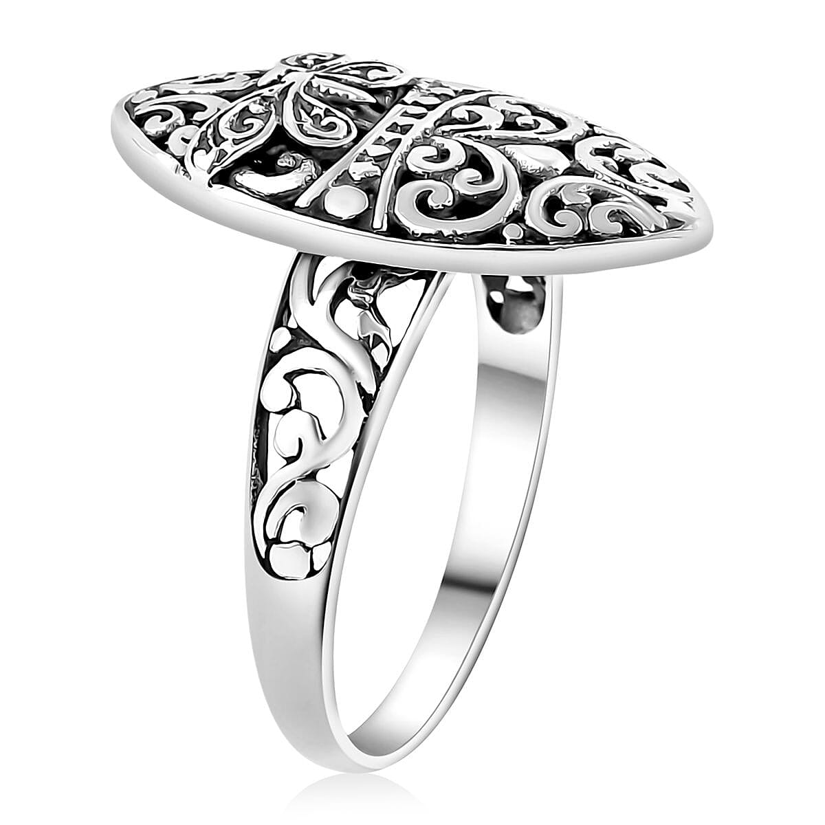 Bali Legacy Butterfly Ring in Sterling Silver (Size 10.0) 3.50 Grams