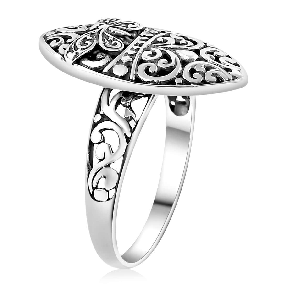 Bali Legacy Sterling Silver Butterfly Ring (Size 10.0) (3.50 g) image number 3