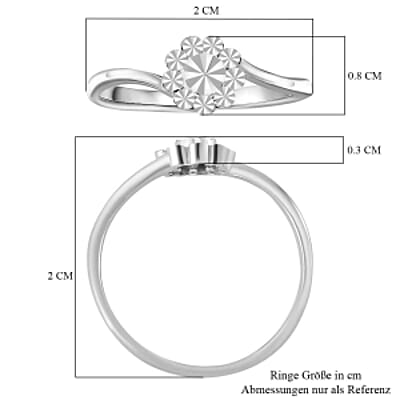 950 Platinum Floral Ring (Size 6.5) (2.18 g)