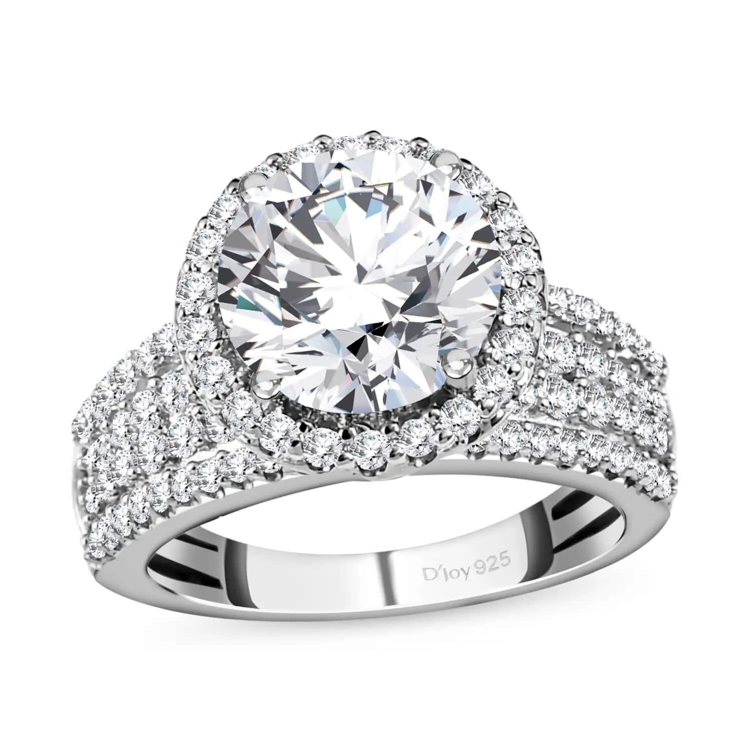 Buy 100 Facet Moissanite Fancy Ring, Moissanite Ring, Platinum