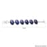 DOORBUSTER Lapis Lazuli Station Bracelet in Silvertone (7.50 In) 150.00 ctw image number 3