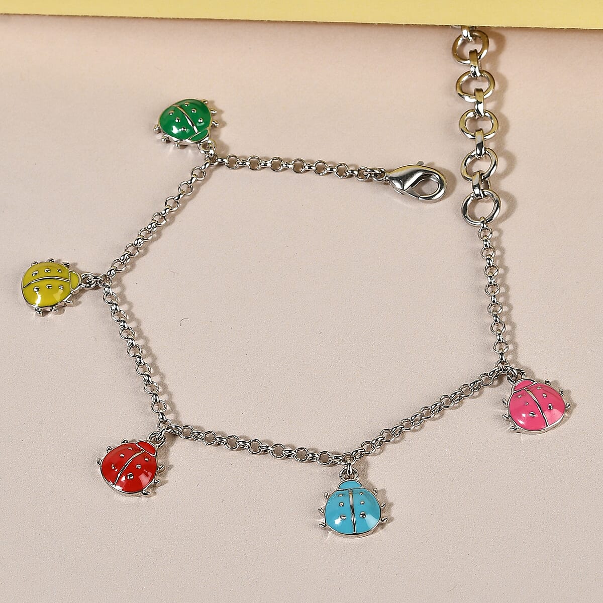 KARIS Anklet with Charm in Platinum Bond image number 1
