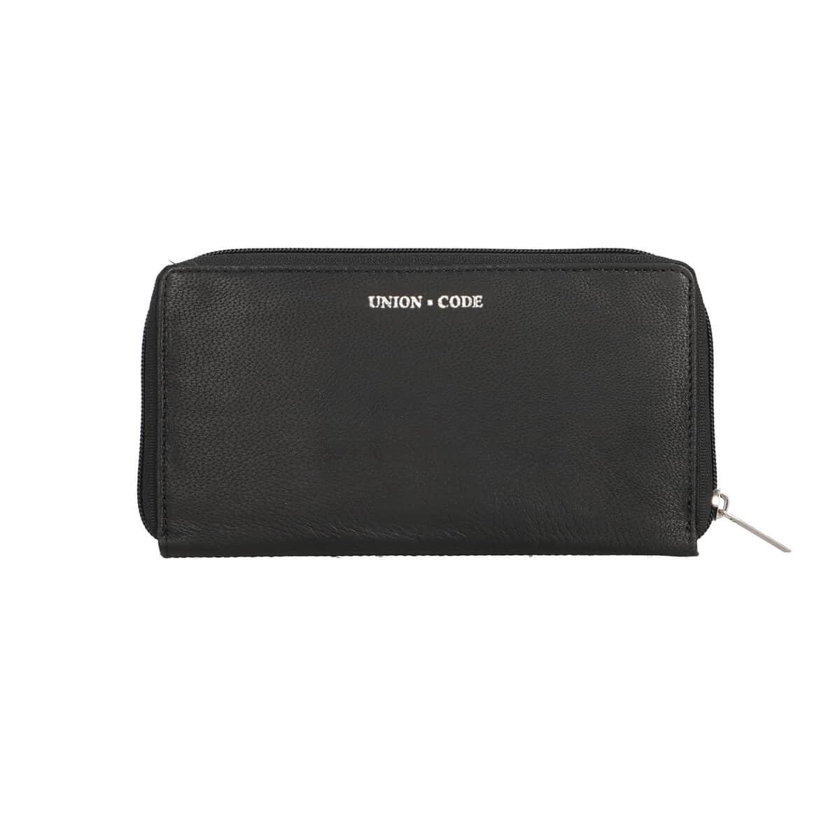 Black Genuine Leather RFID Women's Wallet (7.5"x4.5") image number 4