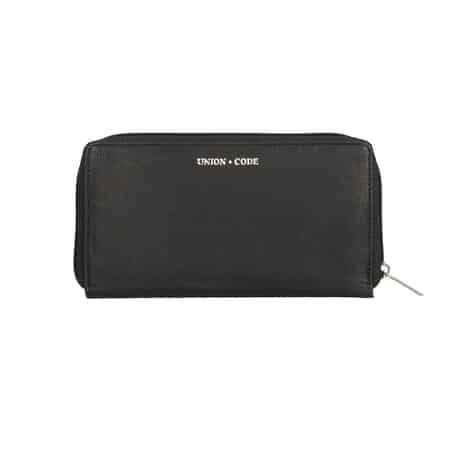 Black RFID Genuine Leather Wallet for Women | Leather Purse | Card Holder | Designer Wallet image number 4