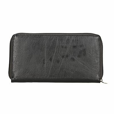 Union Code Beige Snake foil Print Genuine Leather RFID Women's Wallet