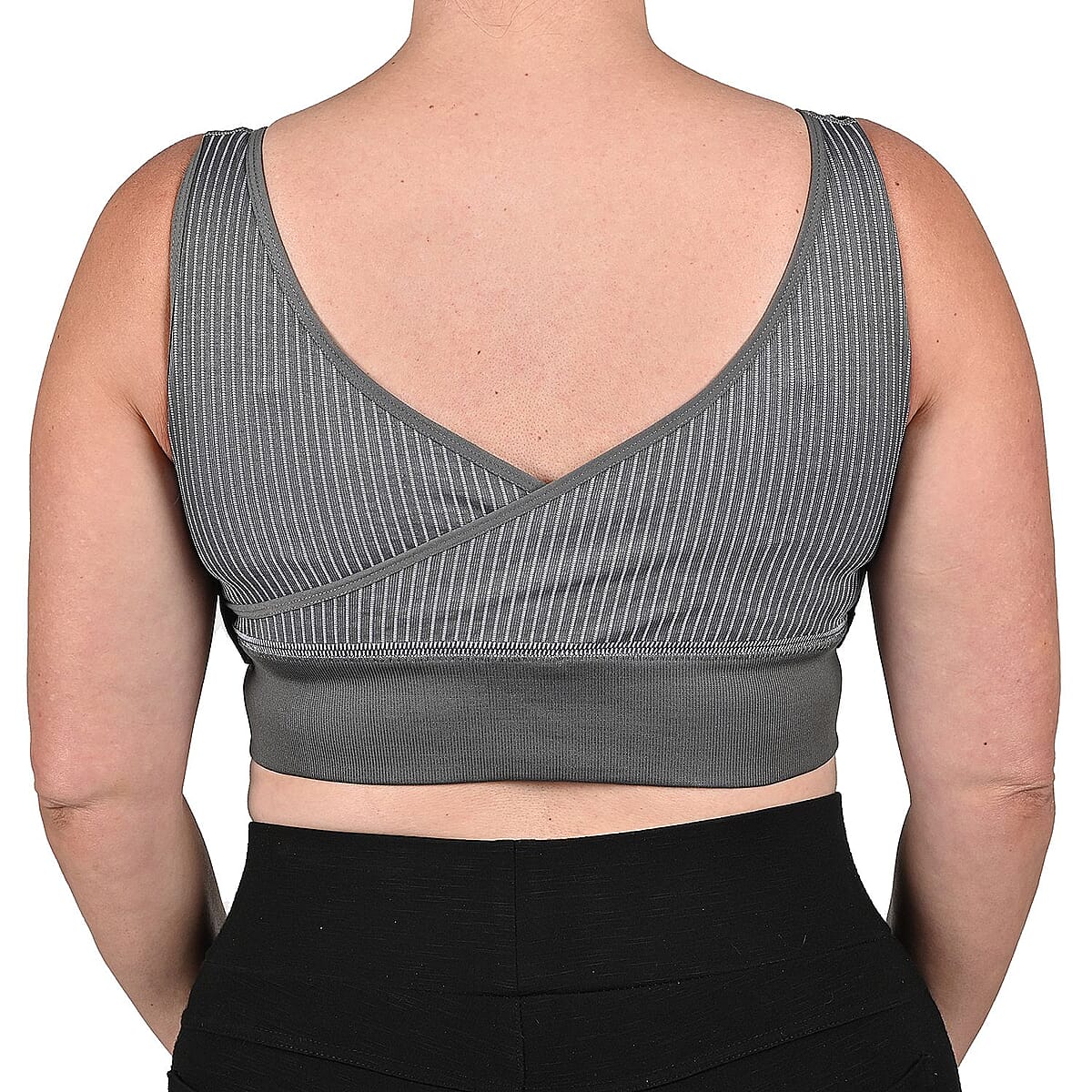 Sankom Patent Support & Posture Lace Bra with Bamboo Fibers - M , Gray image number 1