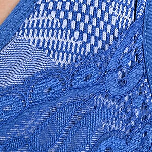 Sankom Patent Support & Posture Lace Bra with Cooling Fibers - M/L , Navy