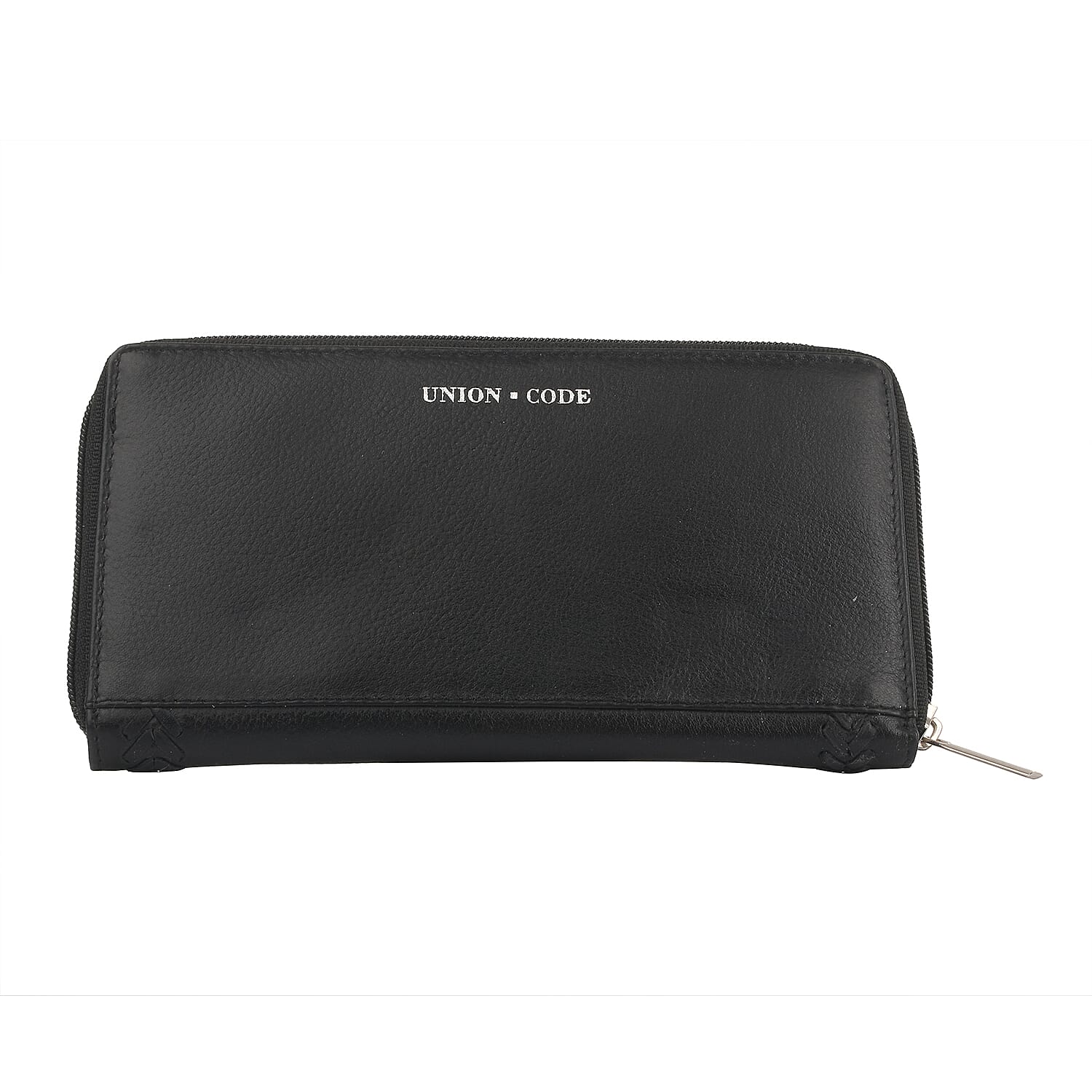 Union Code Black Genuine Leather RFID Women's Wallet