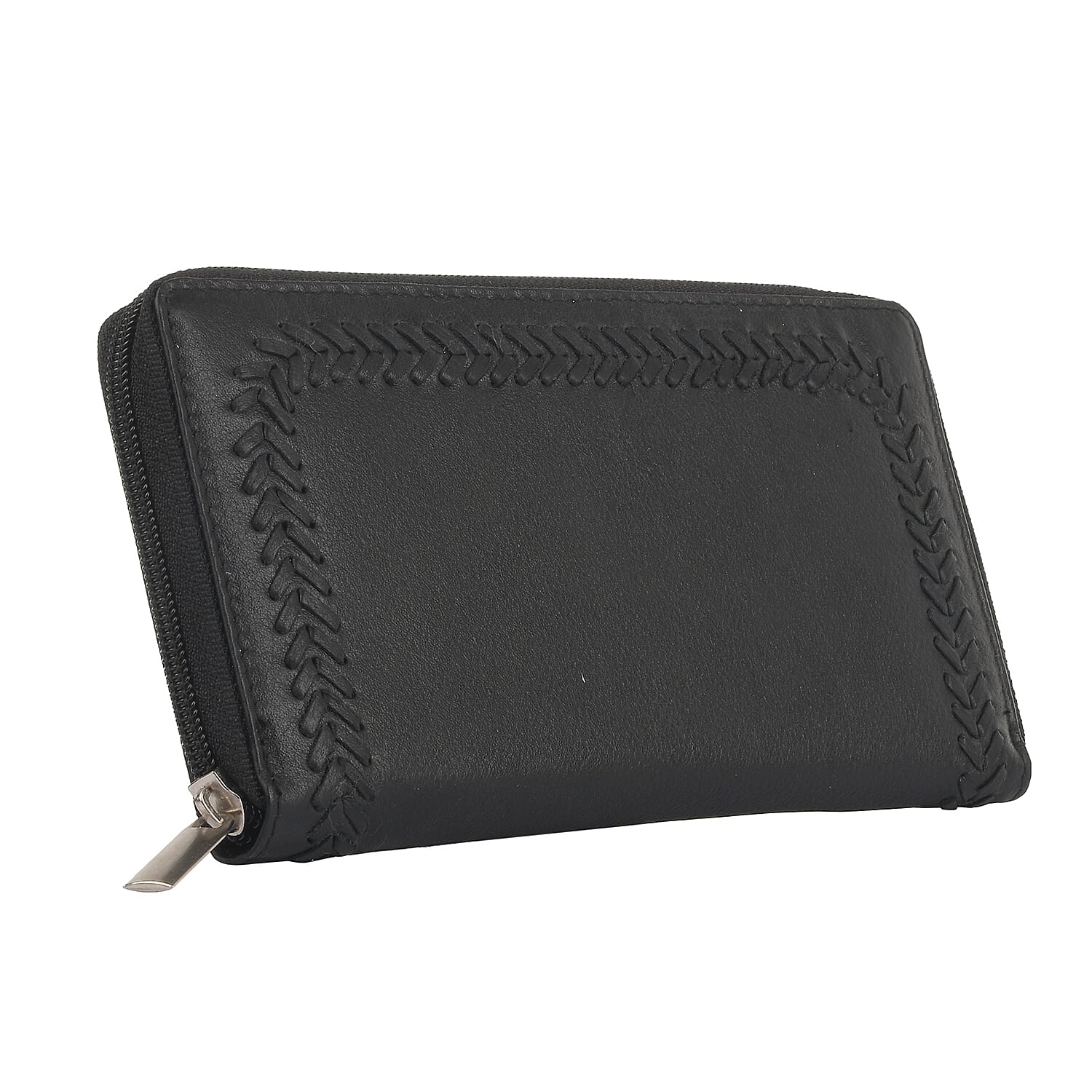 Union Code Black Genuine Leather RFID Women's Wallet