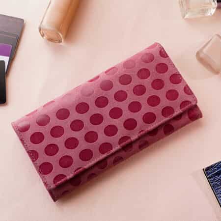 UNION CODE Light Pink Genuine Leather RFID Women's Wallet image number 1