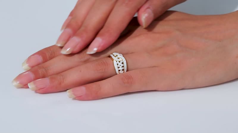 Karis Diamond Accent Floral Infinity Ring
