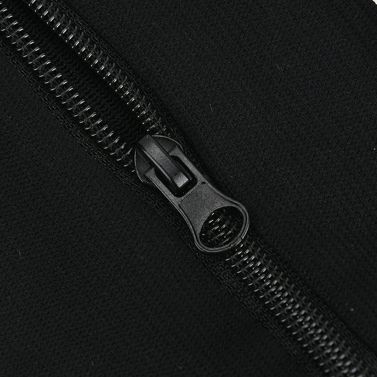 Set of 2 Pairs Black Zipper Compression Socks- L/XL (16-18) image number 4