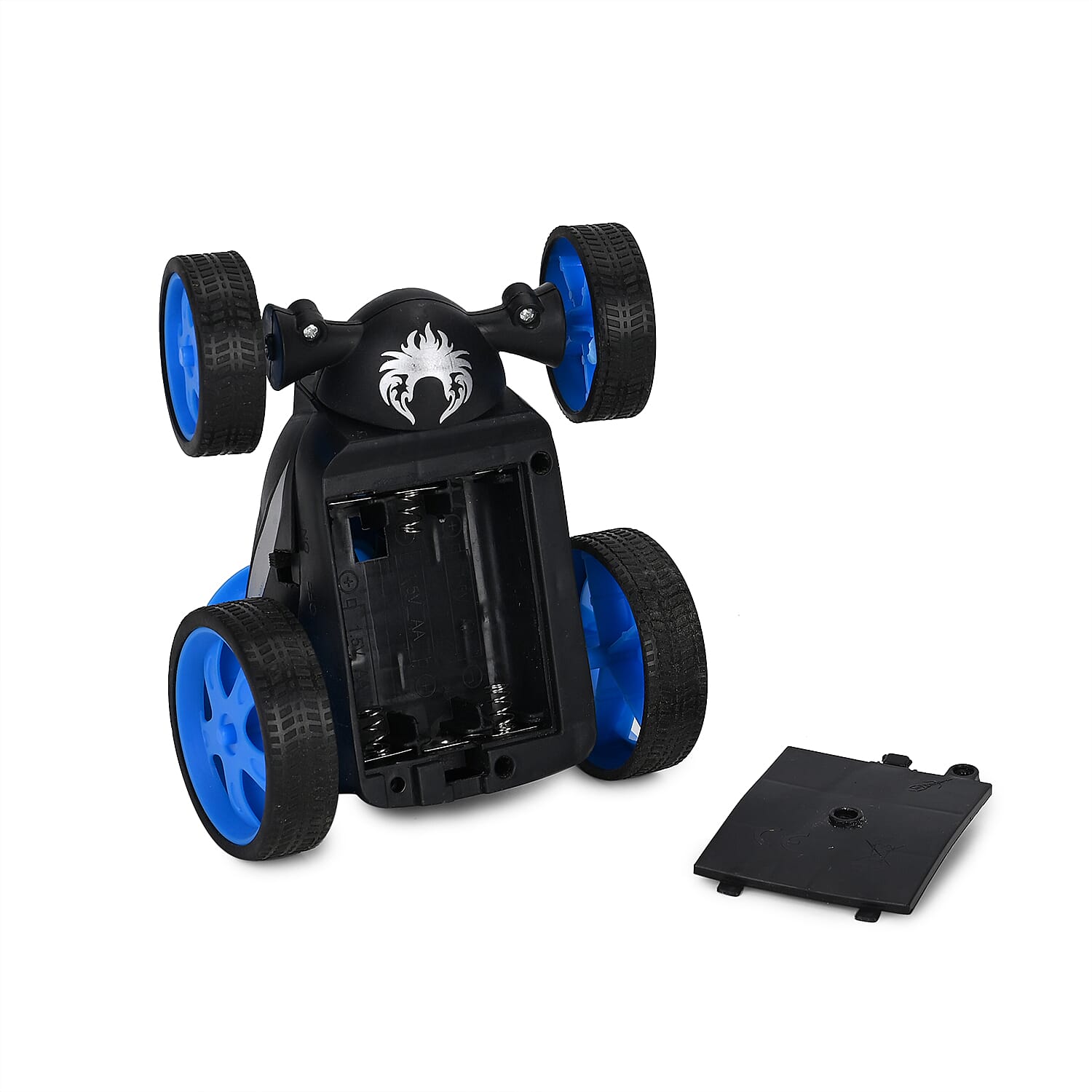 2pack Invincible Tornado RC Stunt Car with Flashing Light & Remote Control - Blue and Red (3xAAA, 2xAA Batteries Not Included)