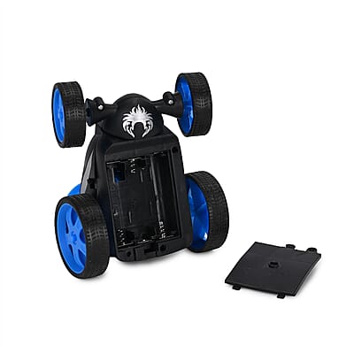 2pack Invincible Tornado RC Stunt Car with Flashing Light & Remote Control - Blue and Red (3xAAA, 2xAA Batteries Not Included)
