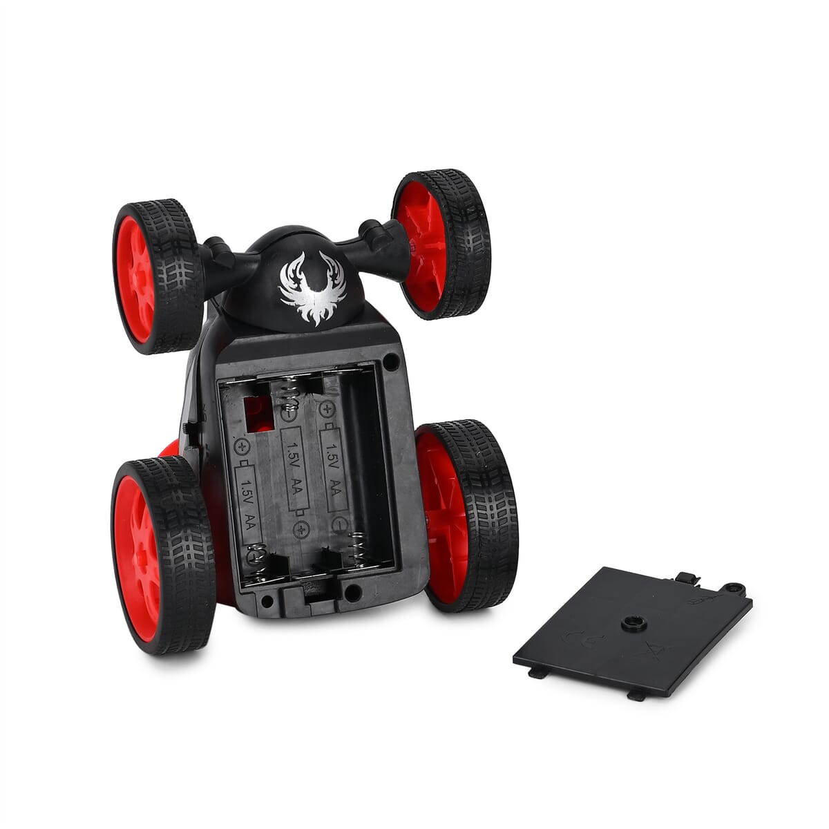 2pack Invincible Tornado RC Stunt Car with Flashing Light & Remote Control - Yellow and Red (3xAAA, 2xAA Batteries Not Included) image number 5