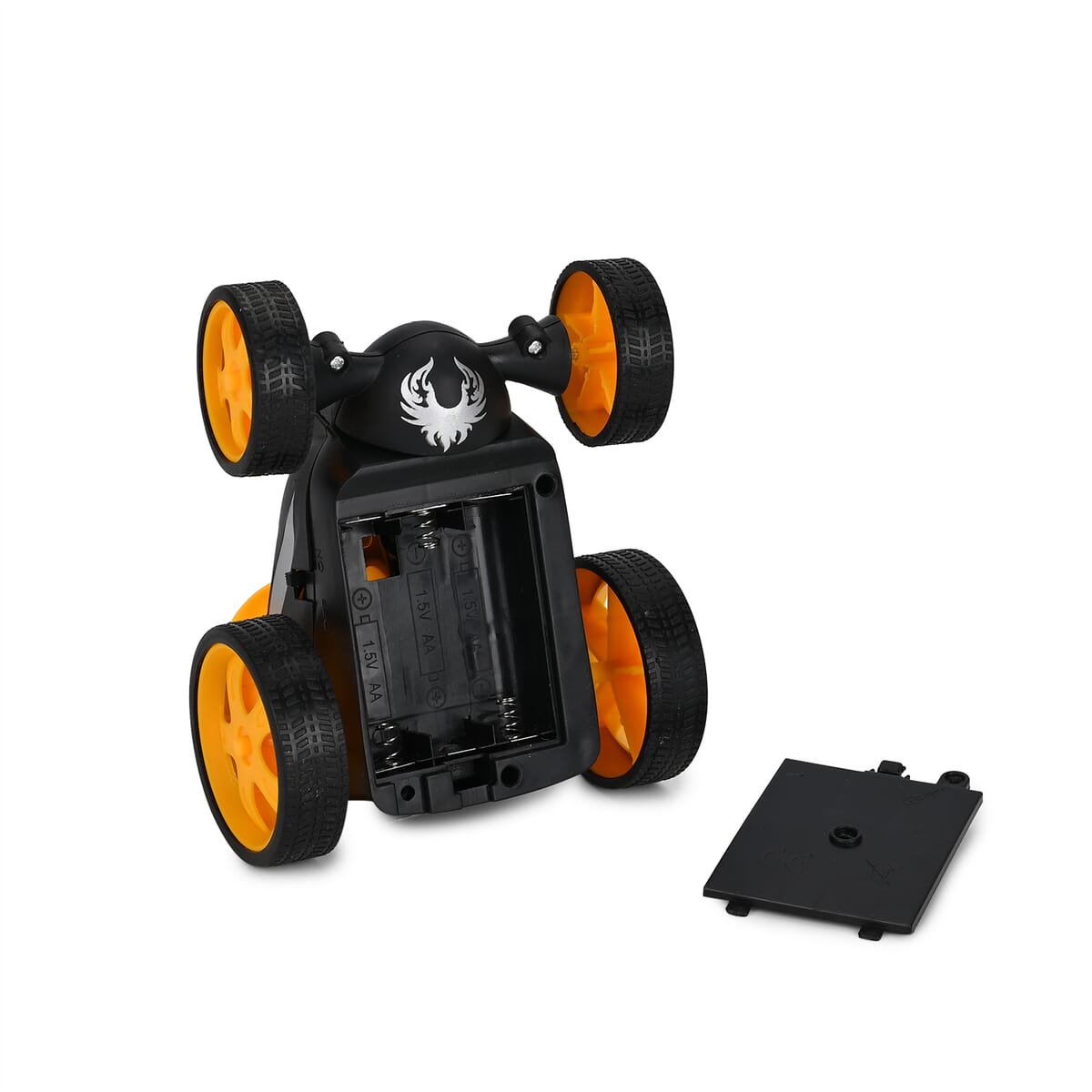 2pack Invincible Tornado RC Stunt Car with Flashing Light & Remote Control - Yellow and Red (3xAAA, 2xAA Batteries Not Included) image number 6