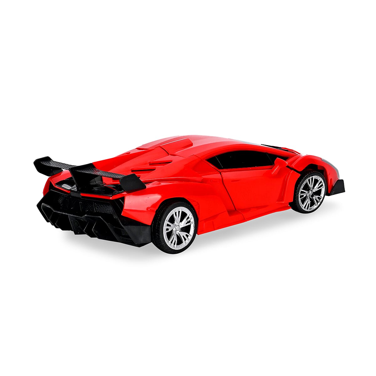 Red Remote Transforming Into Robot Car with Headlight (Powered by 3AAA Battery and Remote Control By 2AA Battery not Included) image number 2