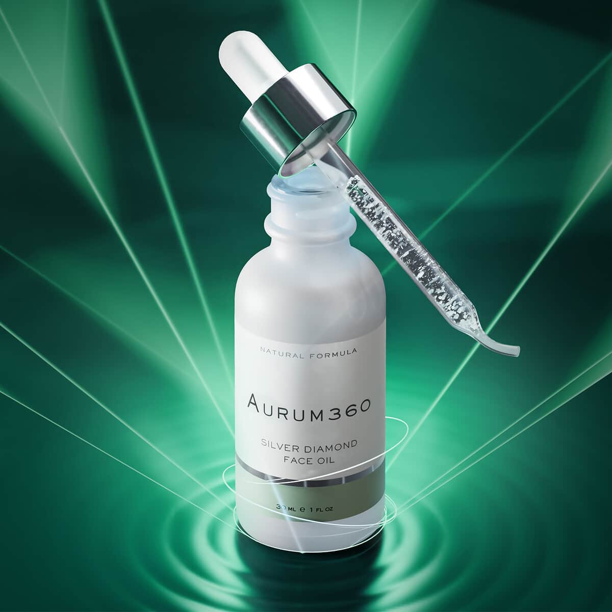 Aurum 360 Silver Diamond Organic Anti Aging Face Oil image number 4