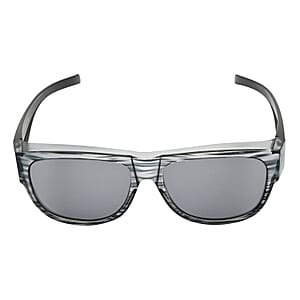 SPX UV 400 Polarized Black Brushed Wayfarer Style Sunglasses