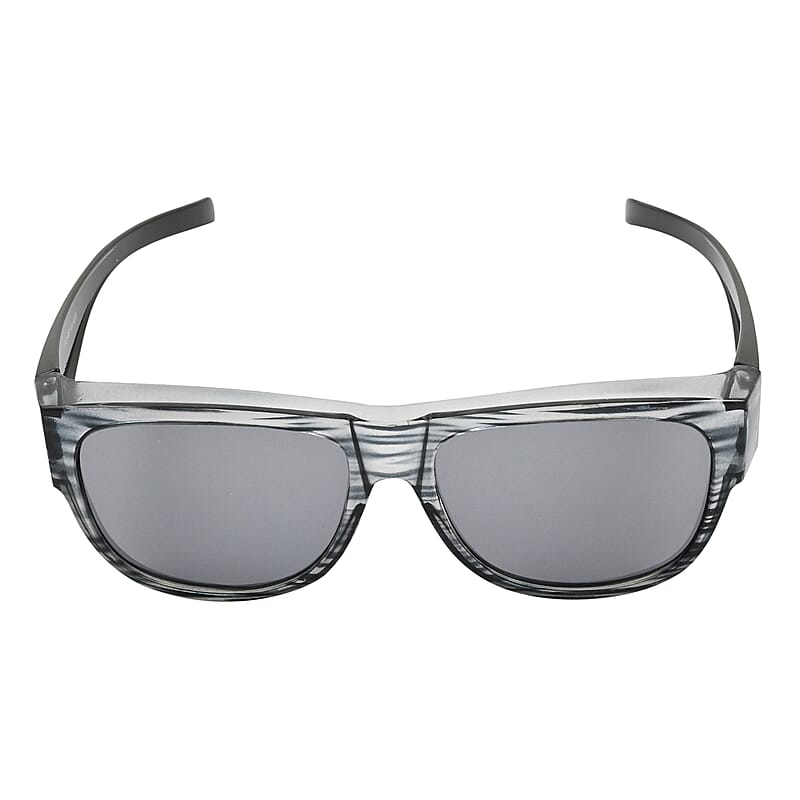 SPX UV 400 Polarized Black Brushed Wayfarer Style Sunglasses