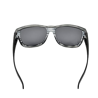 SPX UV 400 Polarized Black Brushed Wayfarer Style Sunglasses