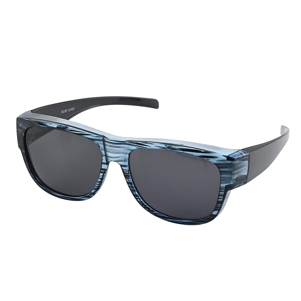 SPX UV 400 Polarized Black Brushed Wayfarer Style Sunglasses image number 1