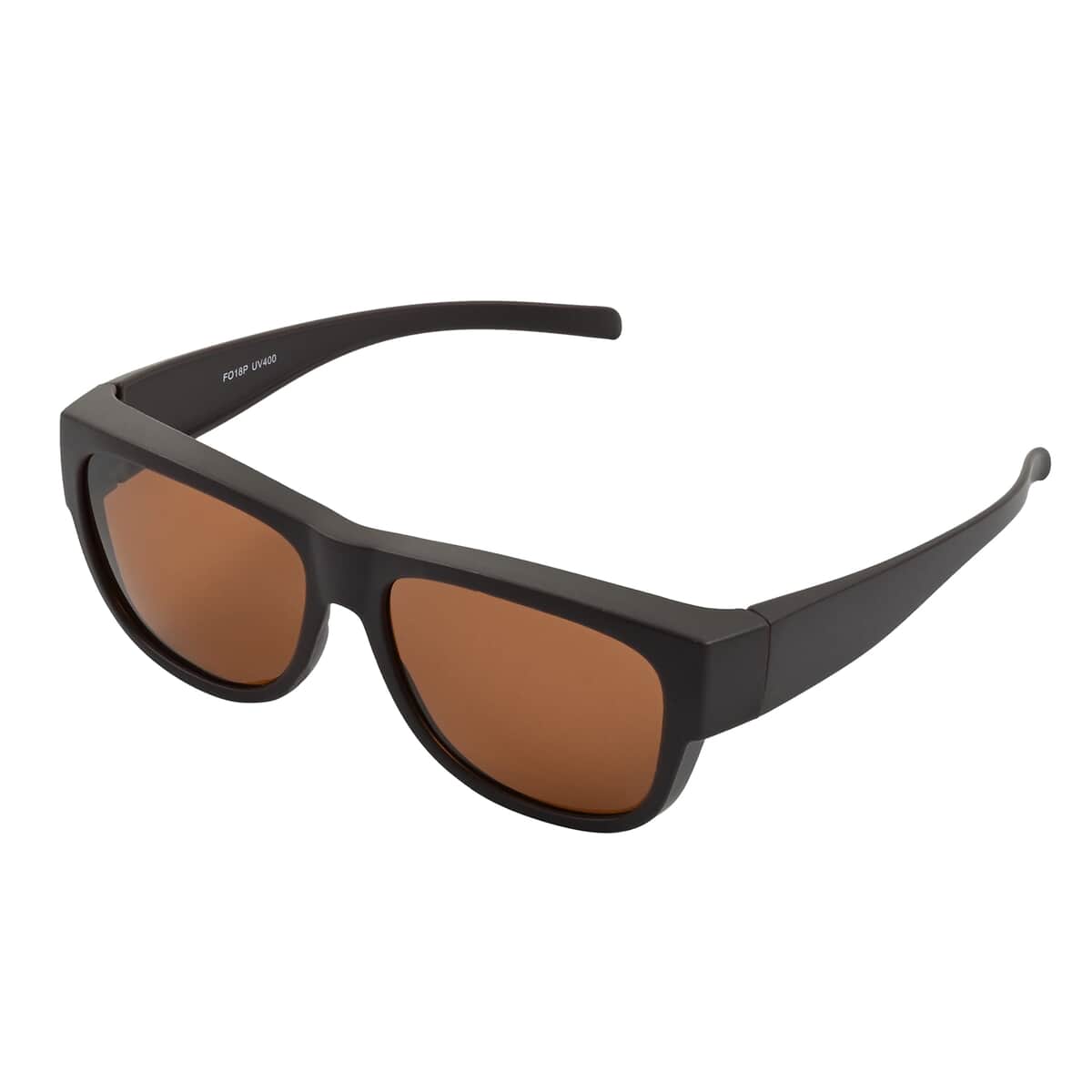 SPX UV 400 Polarized Brown Wayfarer Style Sunglasses image number 1