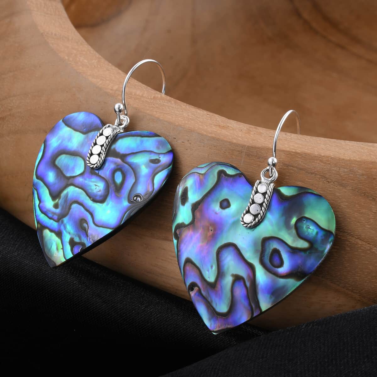 Abalone Shell Earrings in Sterling Silver image number 1