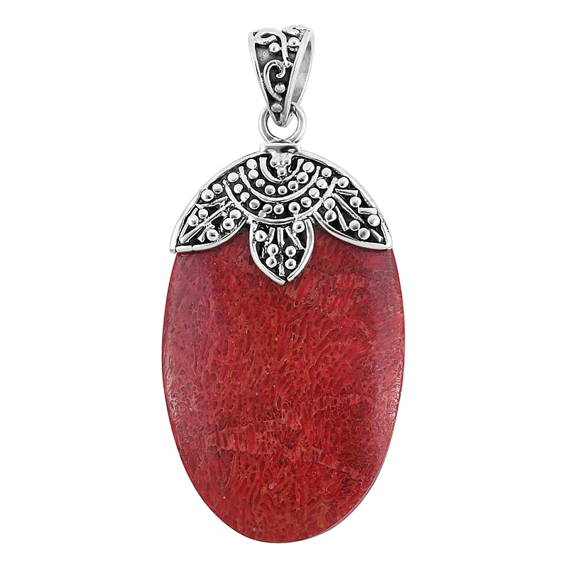 Sponge Coral Pendant in Sterling Silver