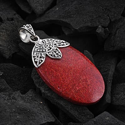 Sponge Coral Pendant in Sterling Silver
