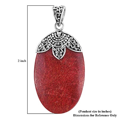 Sponge Coral Pendant in Sterling Silver