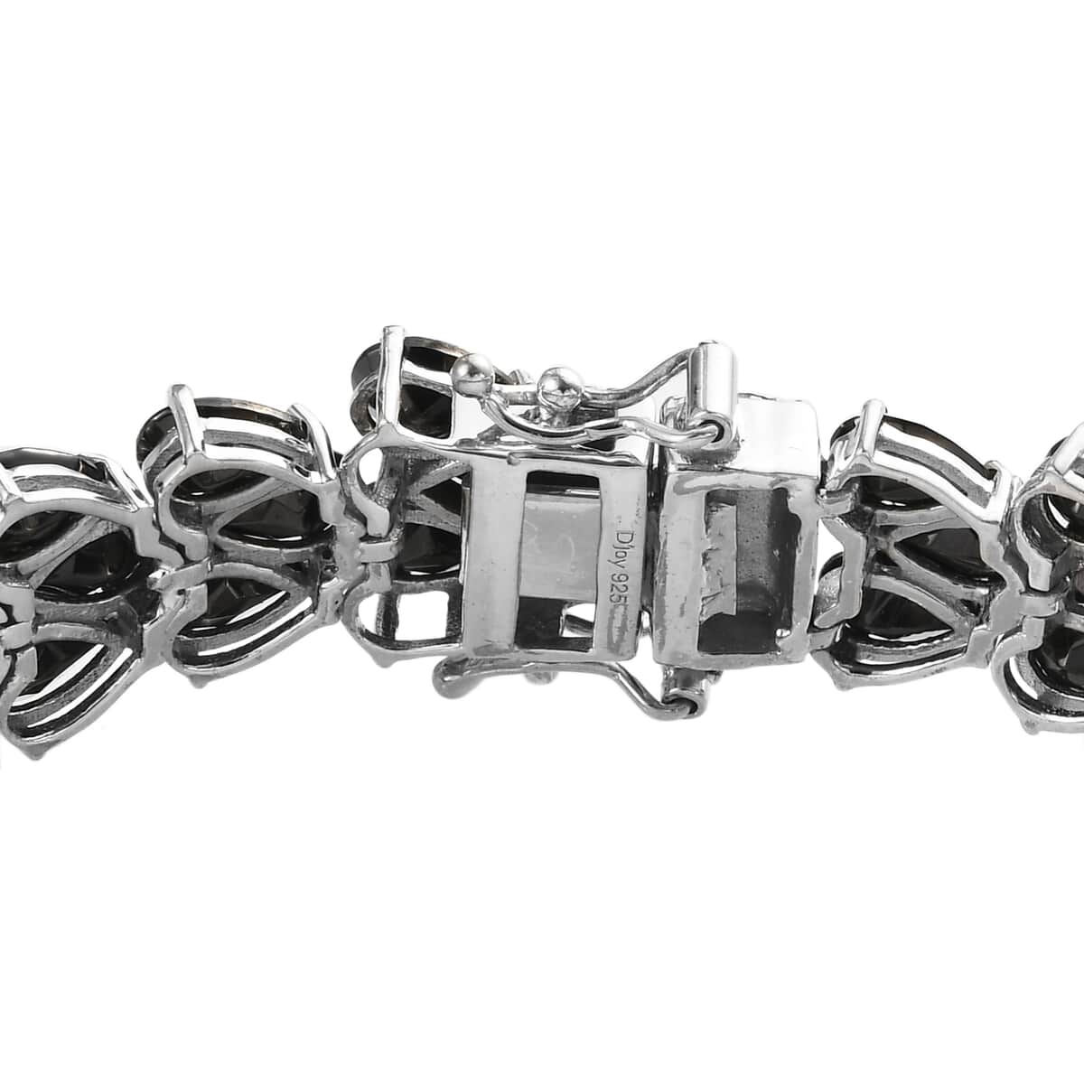 Elite Shungite Three Row Bracelet in Platinum Over Sterling Silver (8.00 In) 22.10 ctw image number 3