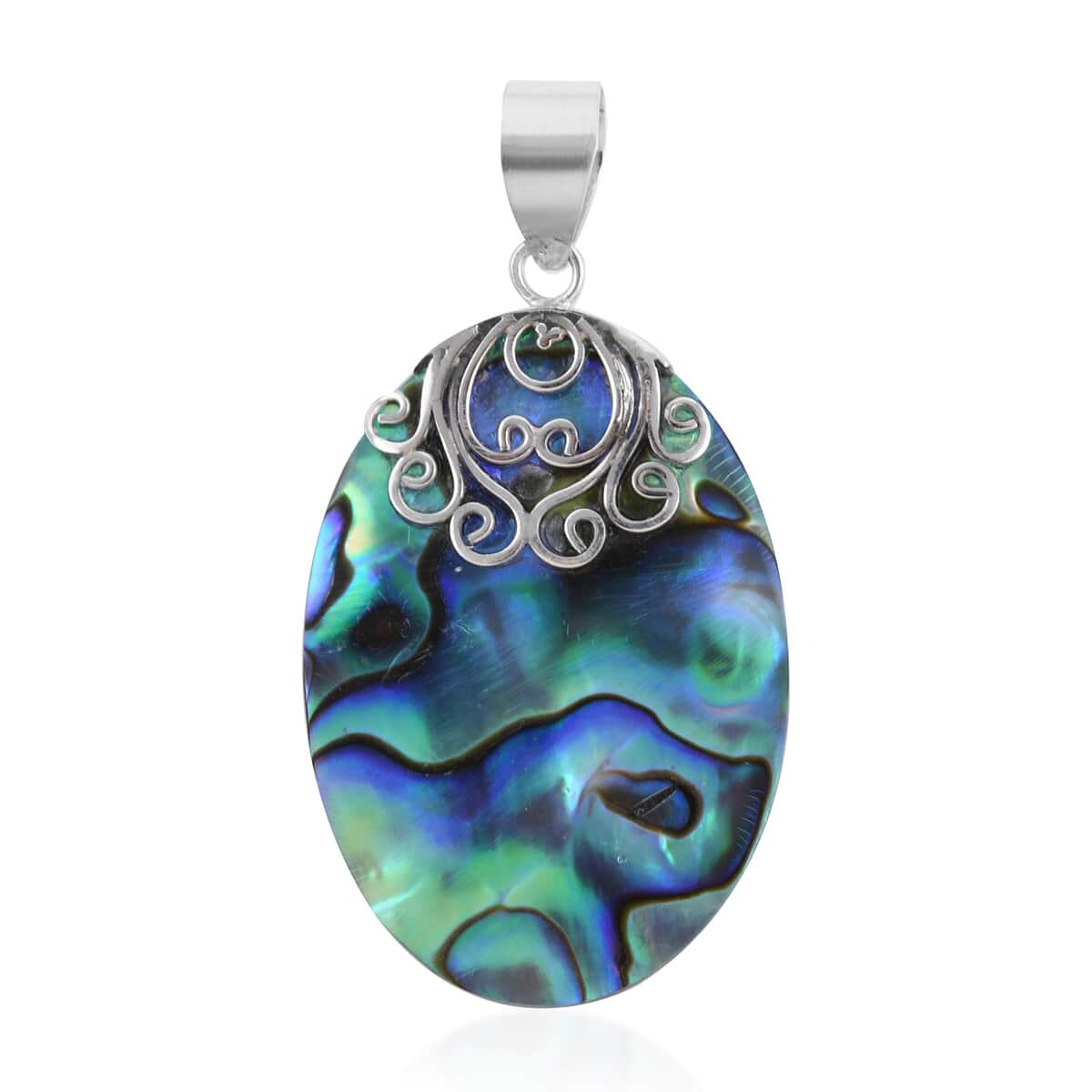 Abalone Shell Pendant in Sterling Silver image number 0