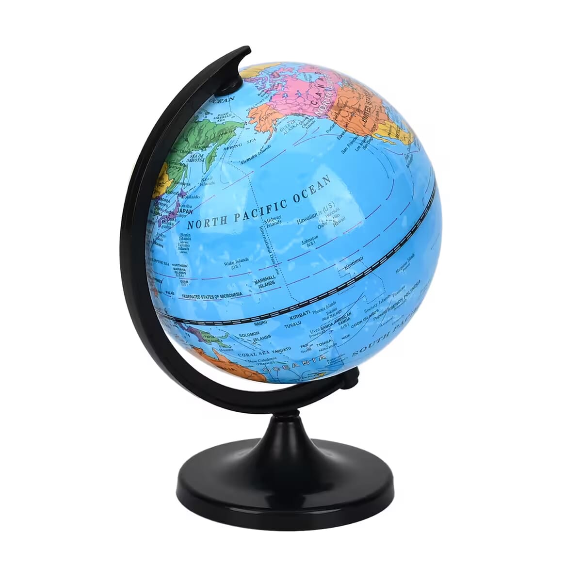 Illuminated Light and Educational HD Printed Globe of the world with stand (Size: D 6*H 7.87)- Blue image number 9